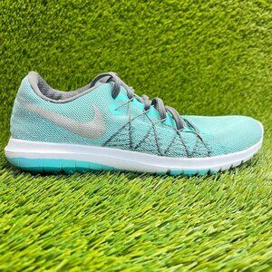 Nike Flex Fury 2 Run Womens Size 8 Blue Gray Athletic Running Shoes Sneakers